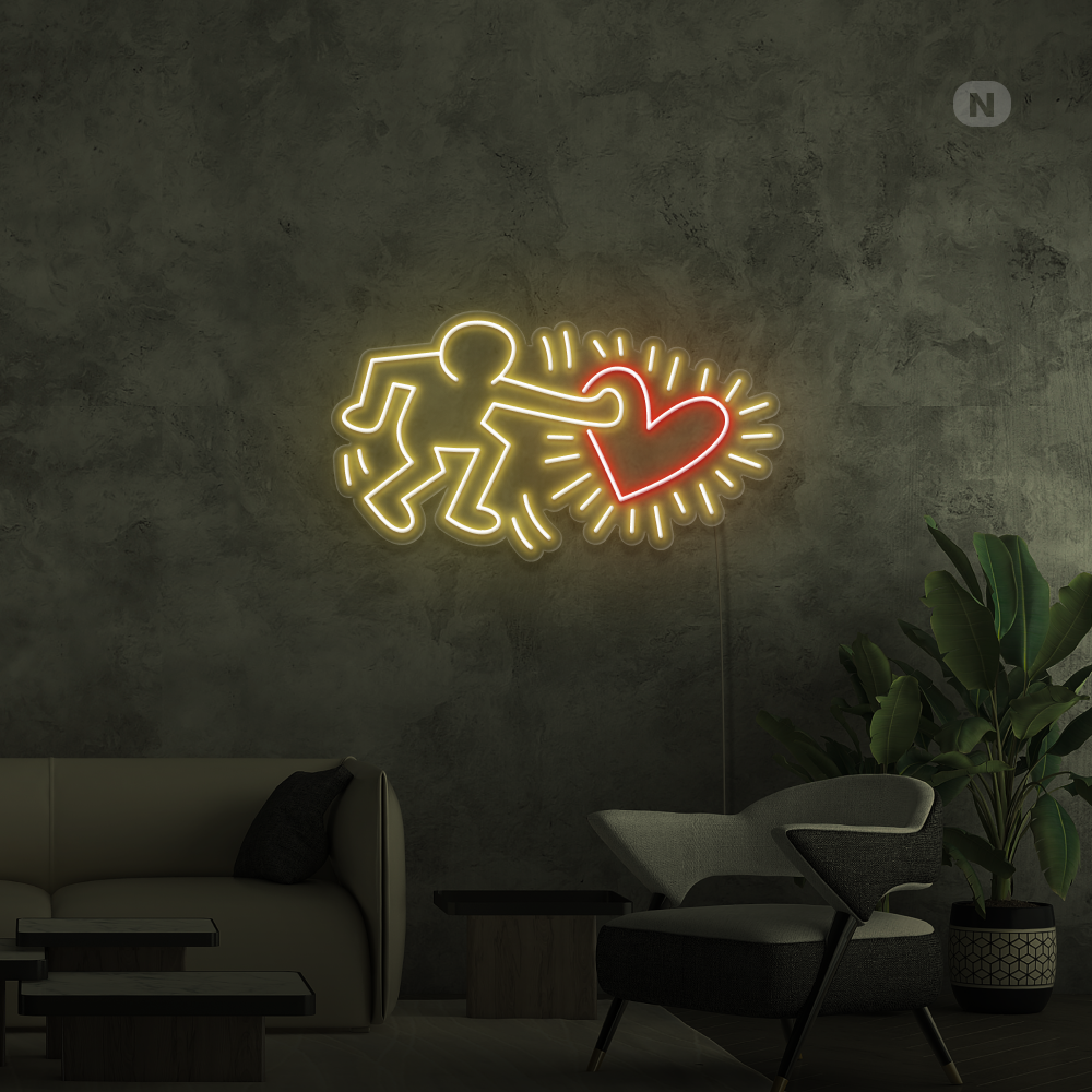 Neonskilt Send Love Art