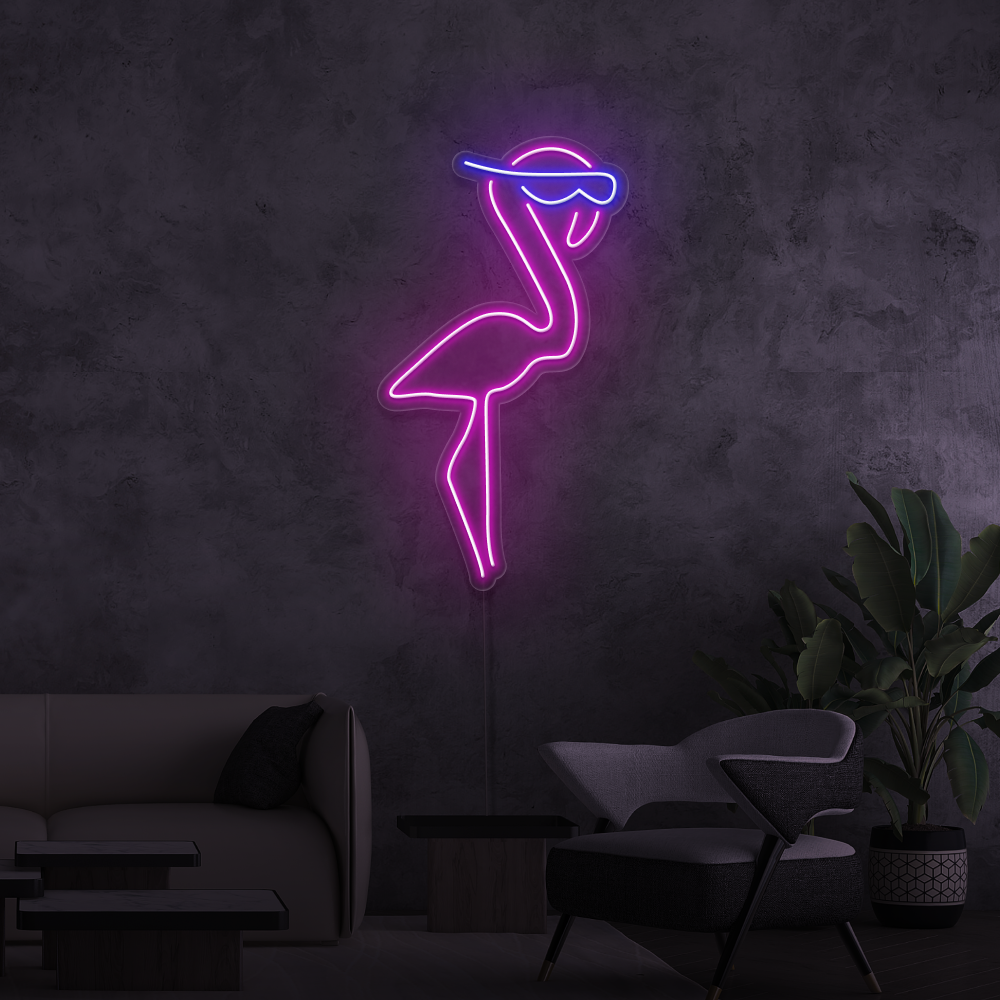 Neonskilt Flamingo