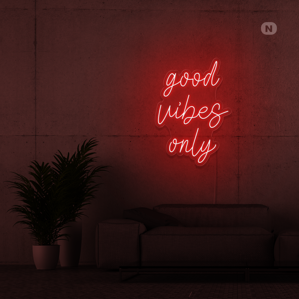 Neonskilt Good Vibes Only