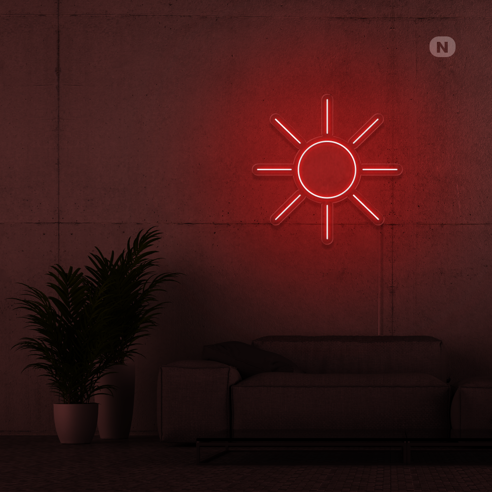 Neonskilt sol