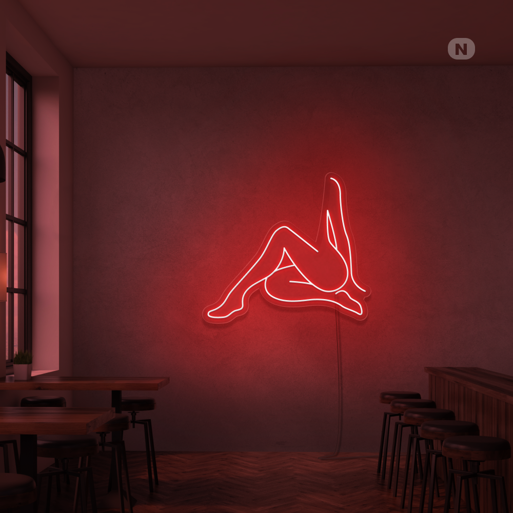 Neonskilt Sexy jente