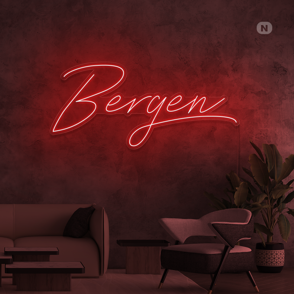 Neonskilt Bergen