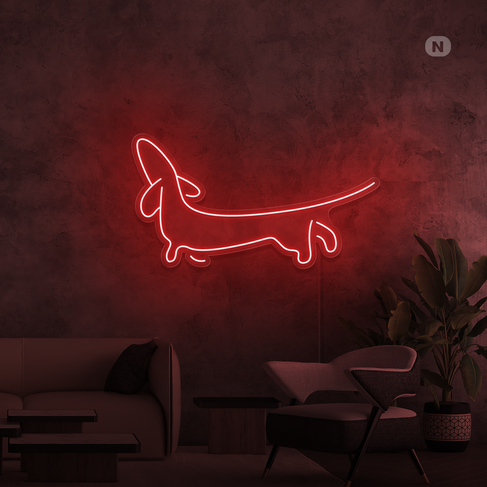 Neonskilt Dachshund