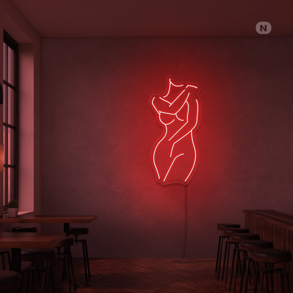 Neonskilt Sexy jente