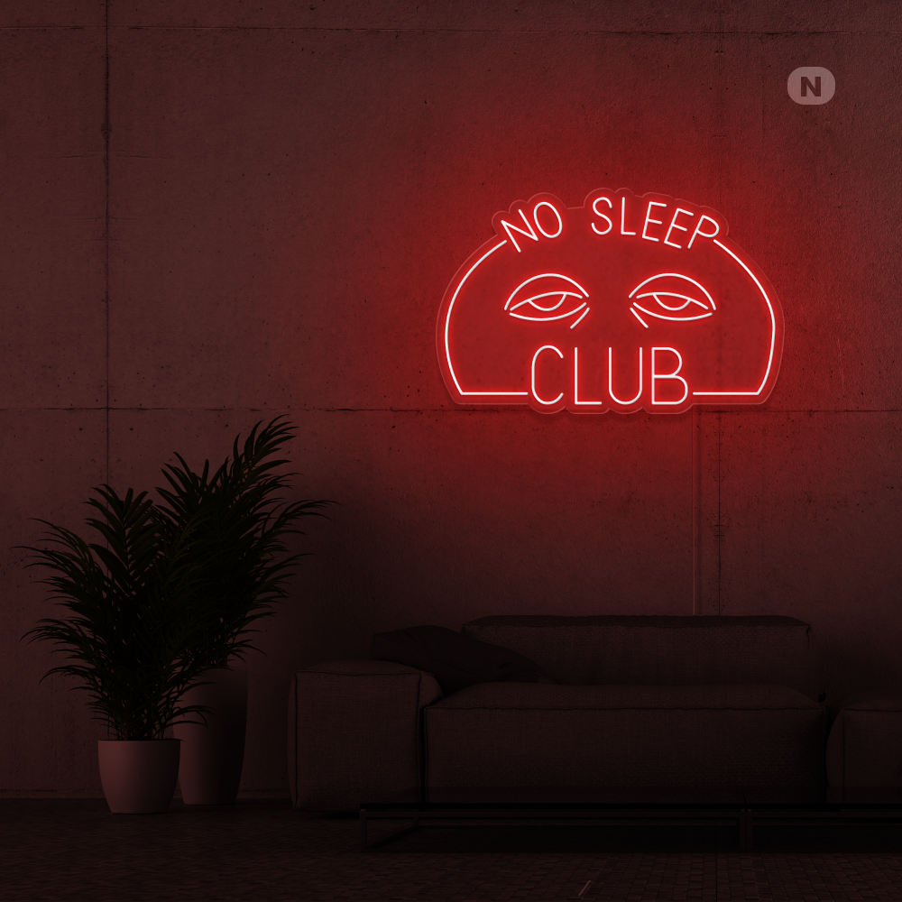 Neonskilt No Sleep Club
