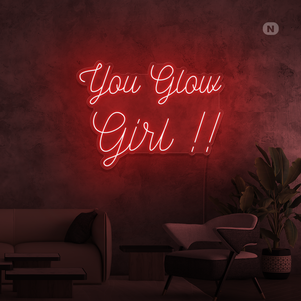 Neonskilt You Glow Girl