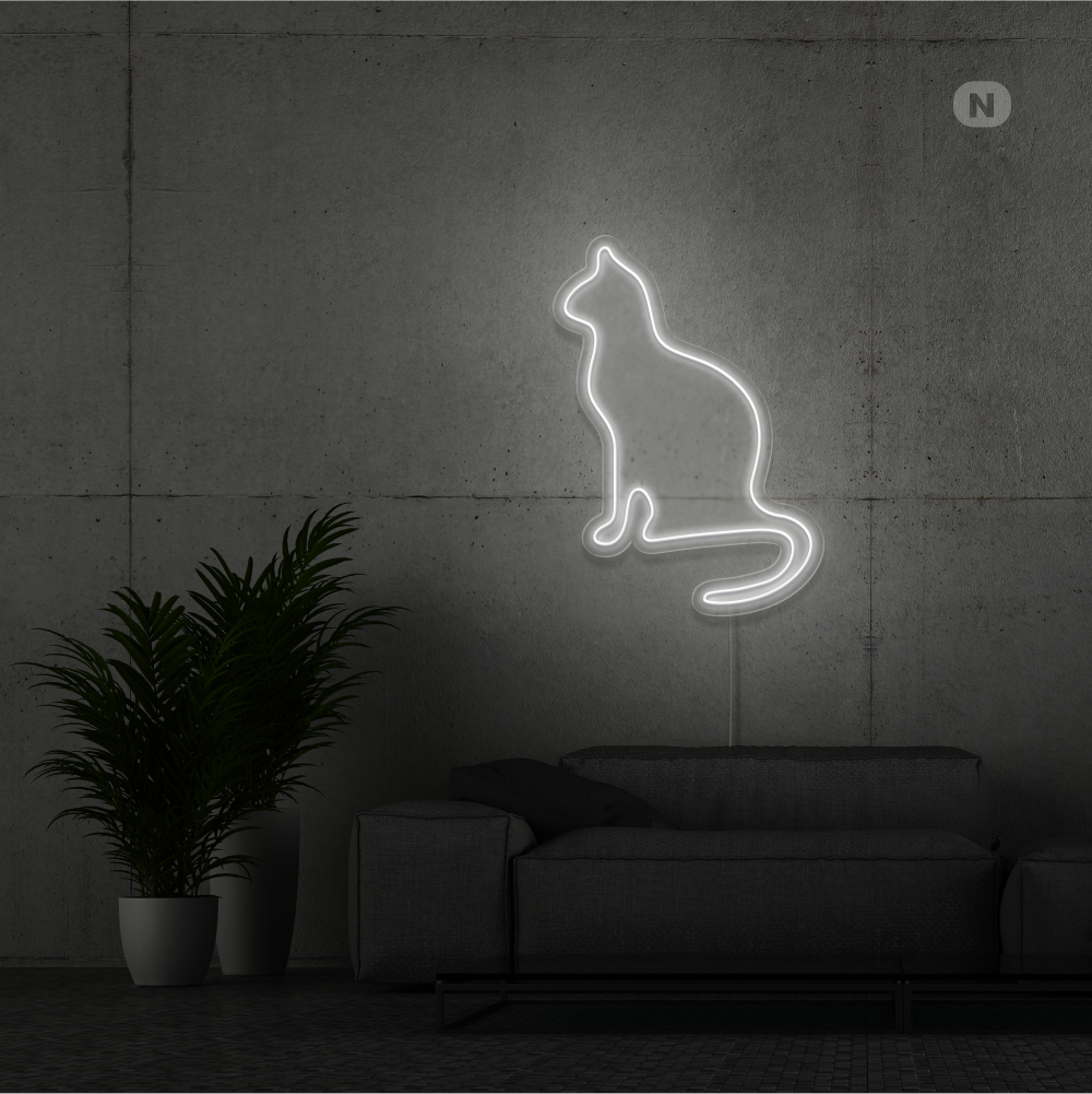 Neonskilt Katt