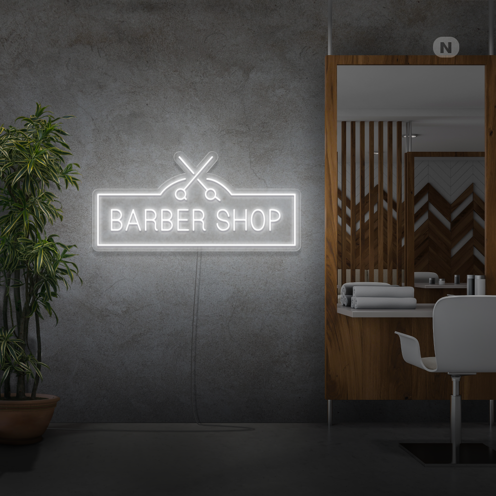 Neonskilt Barber Shop