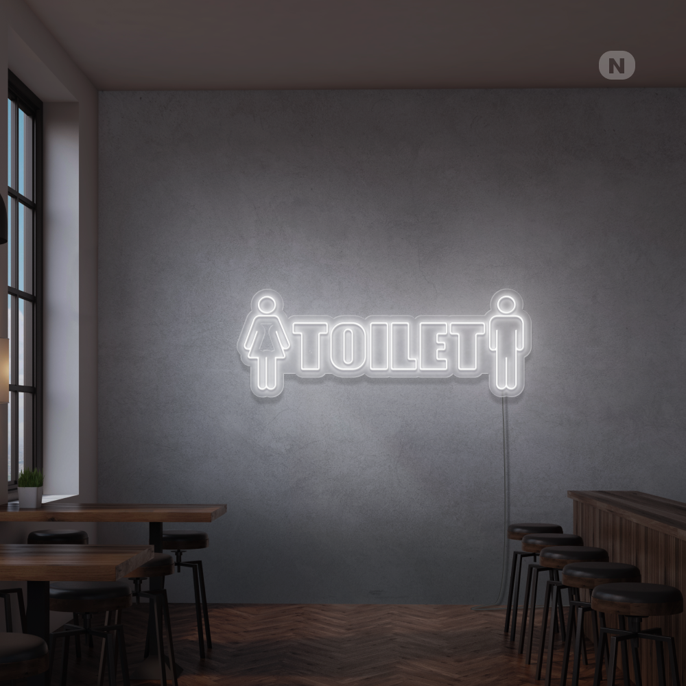 Neonskilt Toilet