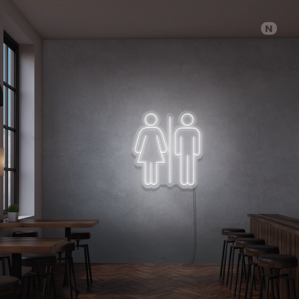 Neonskilt Toalett