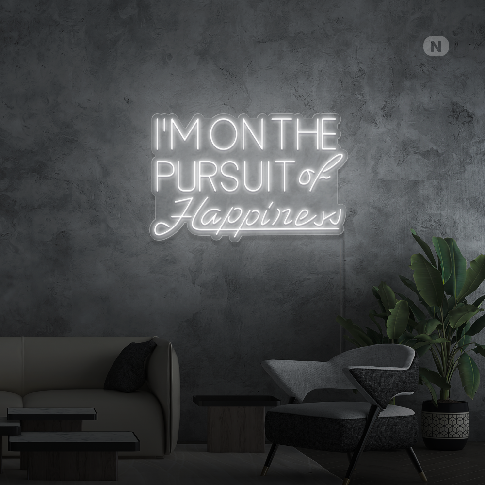 Neonskilt Hapiness