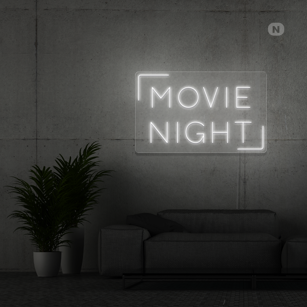 Neonskilt Movie Night