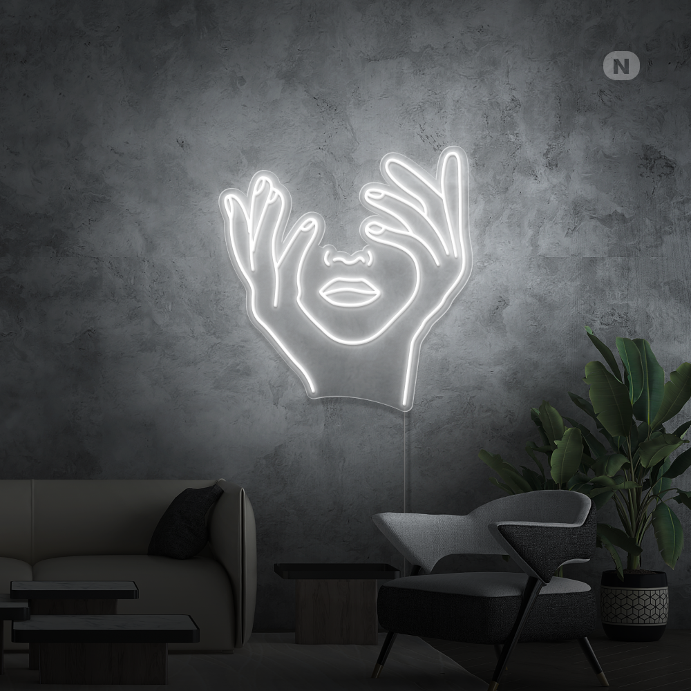 Neonskilt Kunstnerisk ansikt