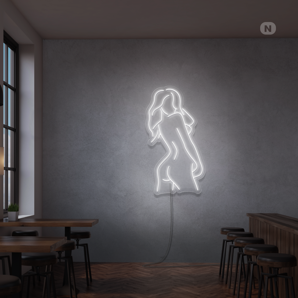 Neonskilt Eksotisk jente