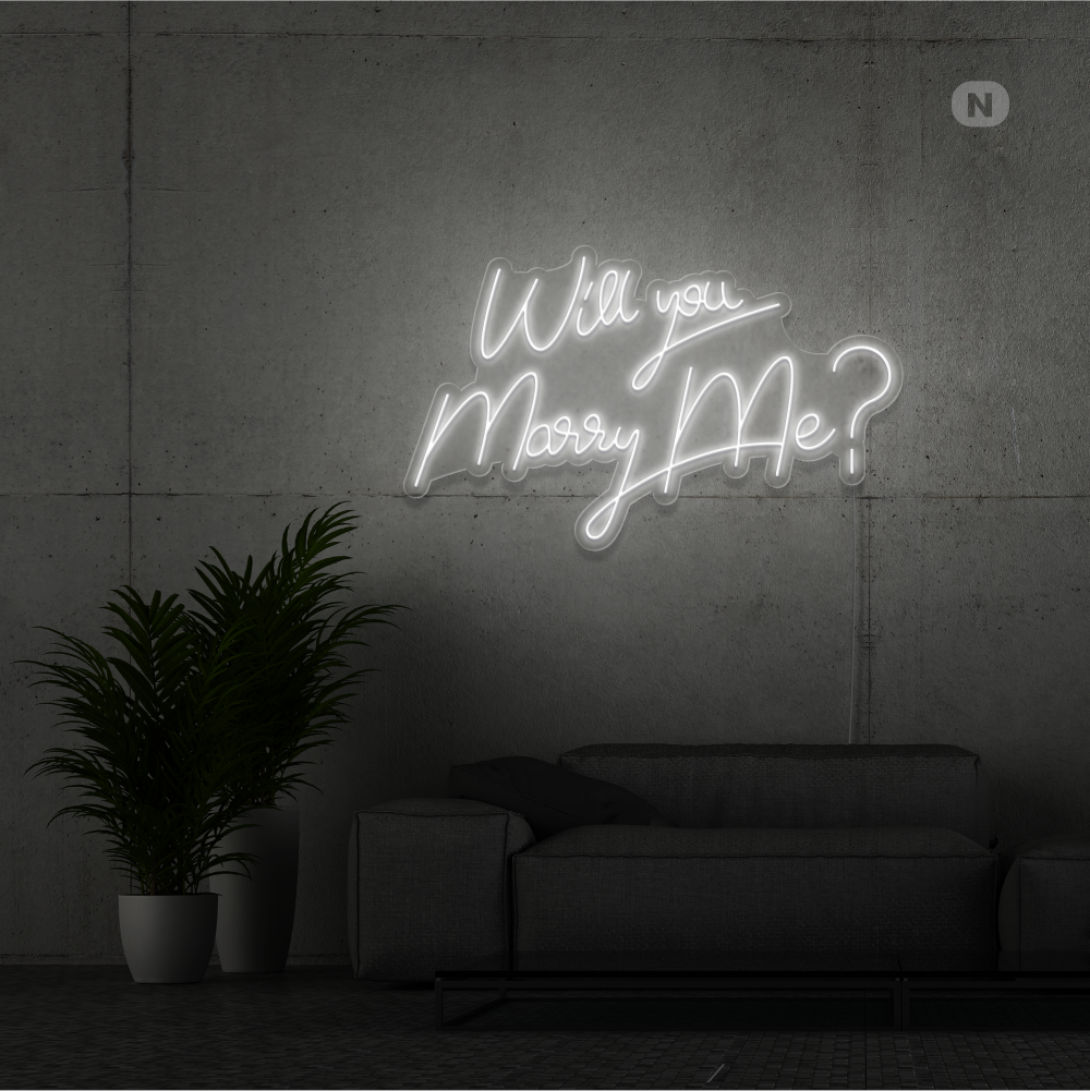 Neonskilt Will You Marry Me
