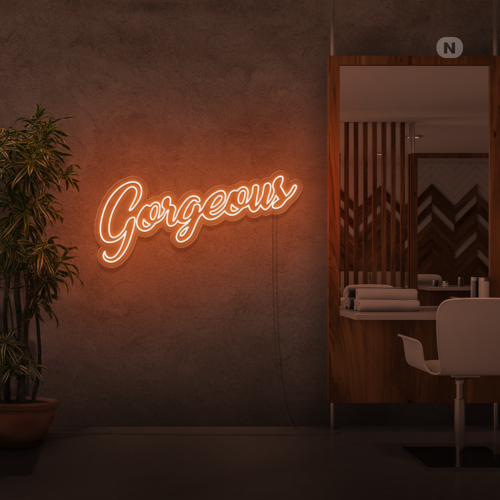 Neonskilt Gorgeous