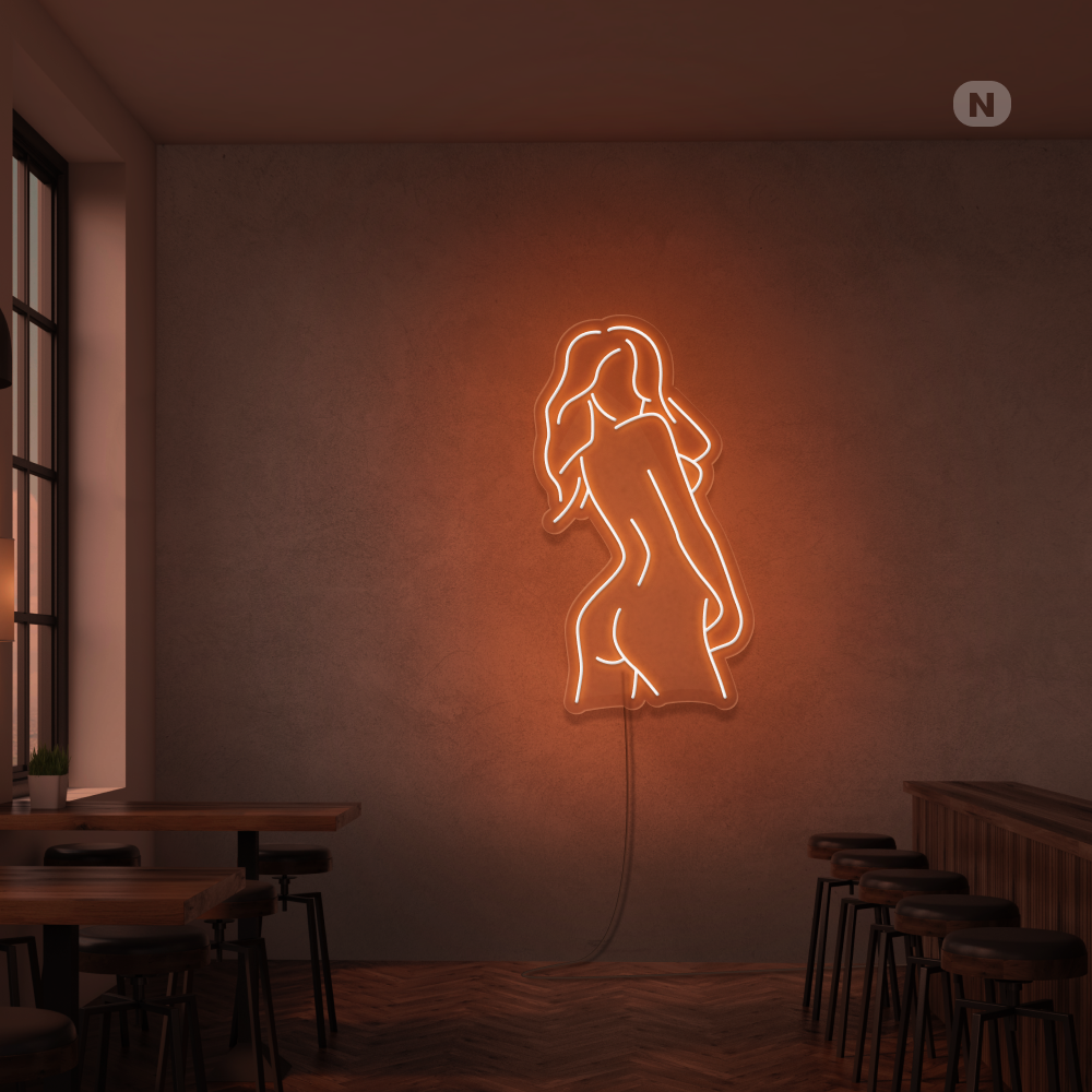 Neonskilt Eksotisk jente