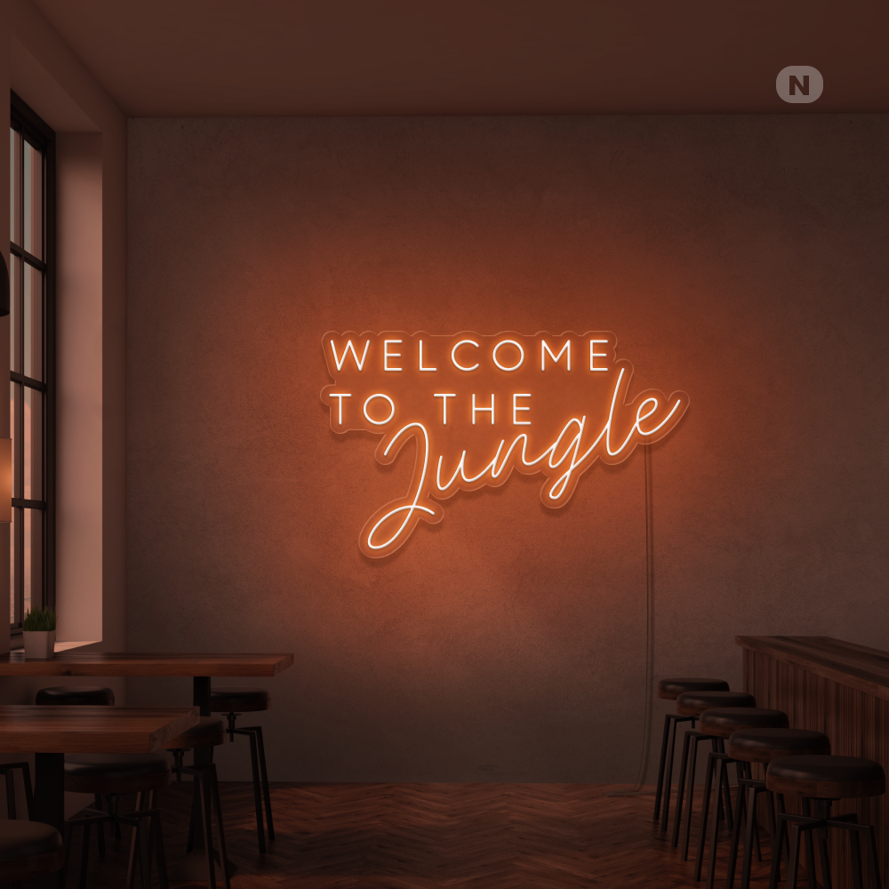 Neonskilt Welcome to the Jungle