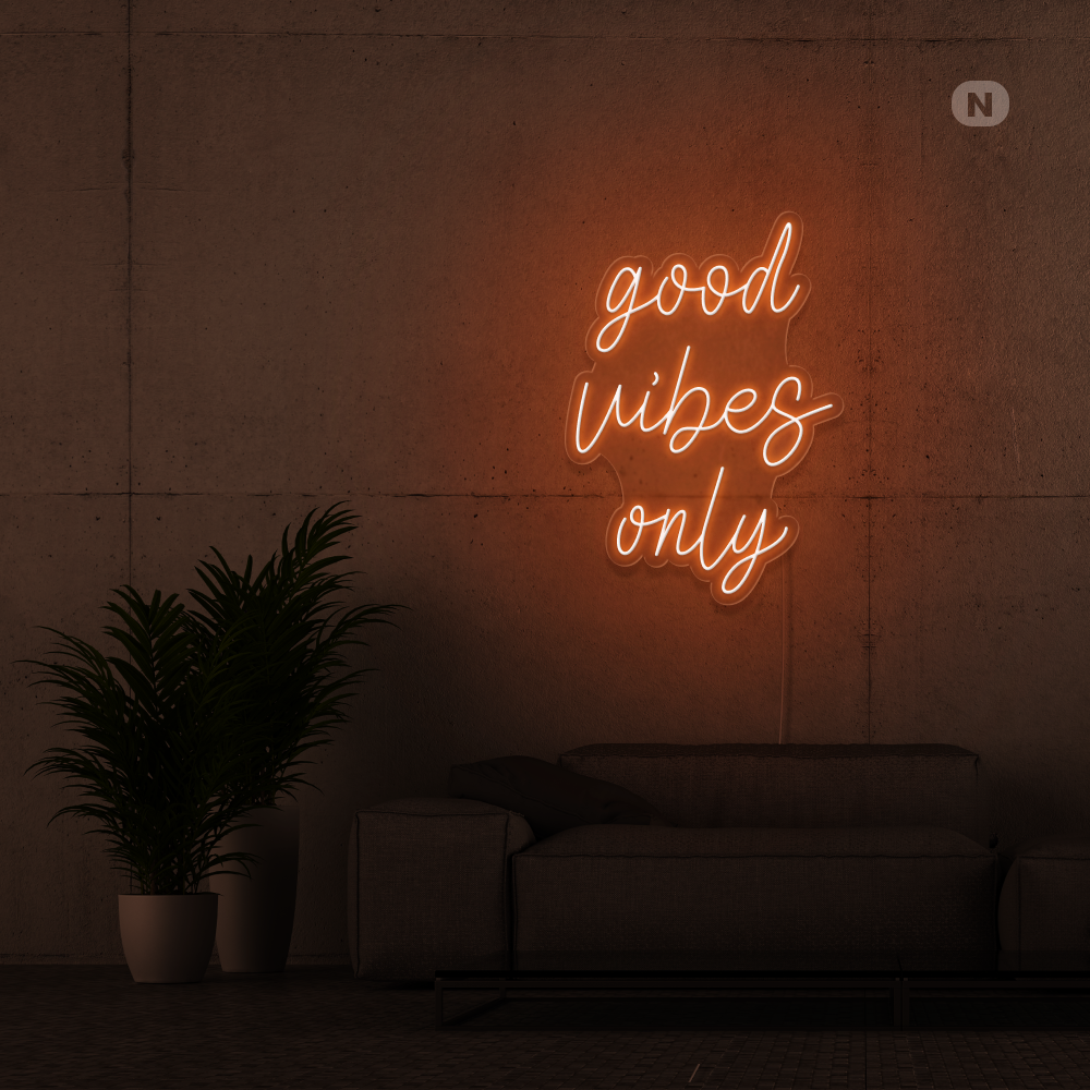Neonskilt Good Vibes Only
