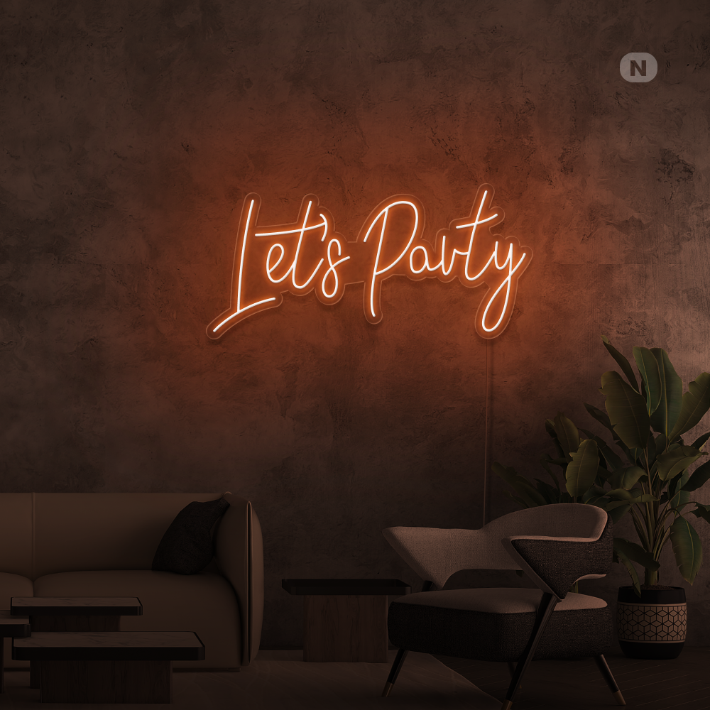 Neonskilt Lets Party