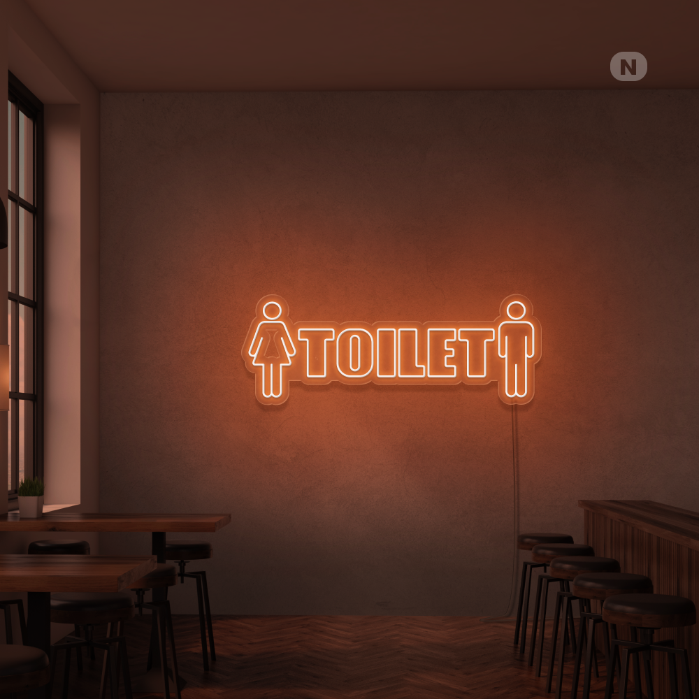 Neonskilt Toilet