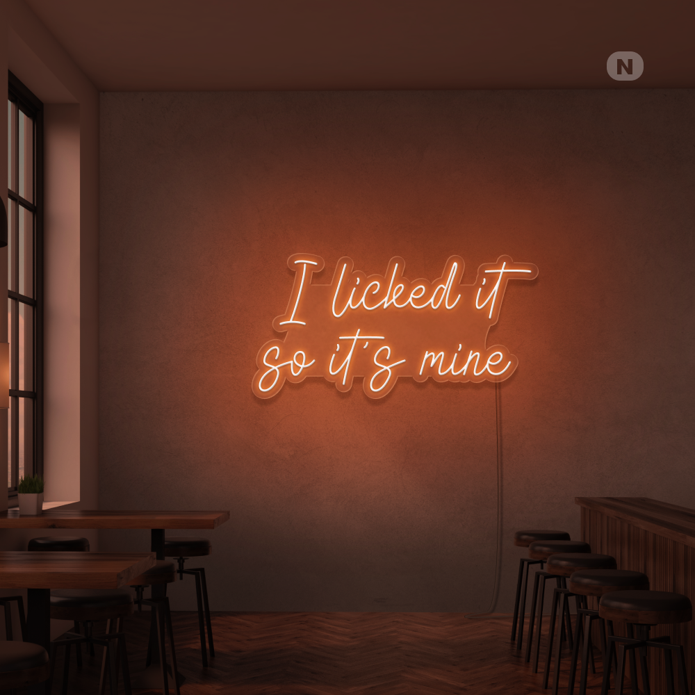 Neonskilt I Liked it so its mine