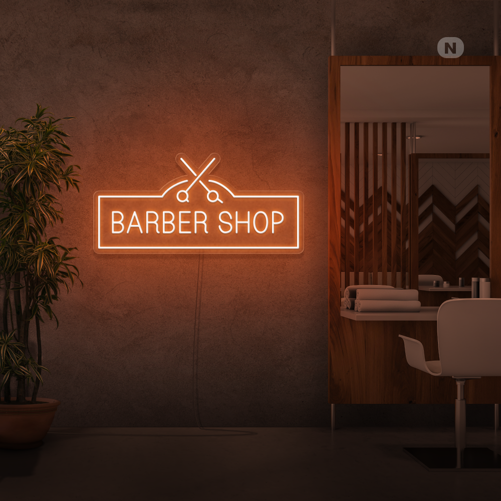Neonskilt Barber Shop