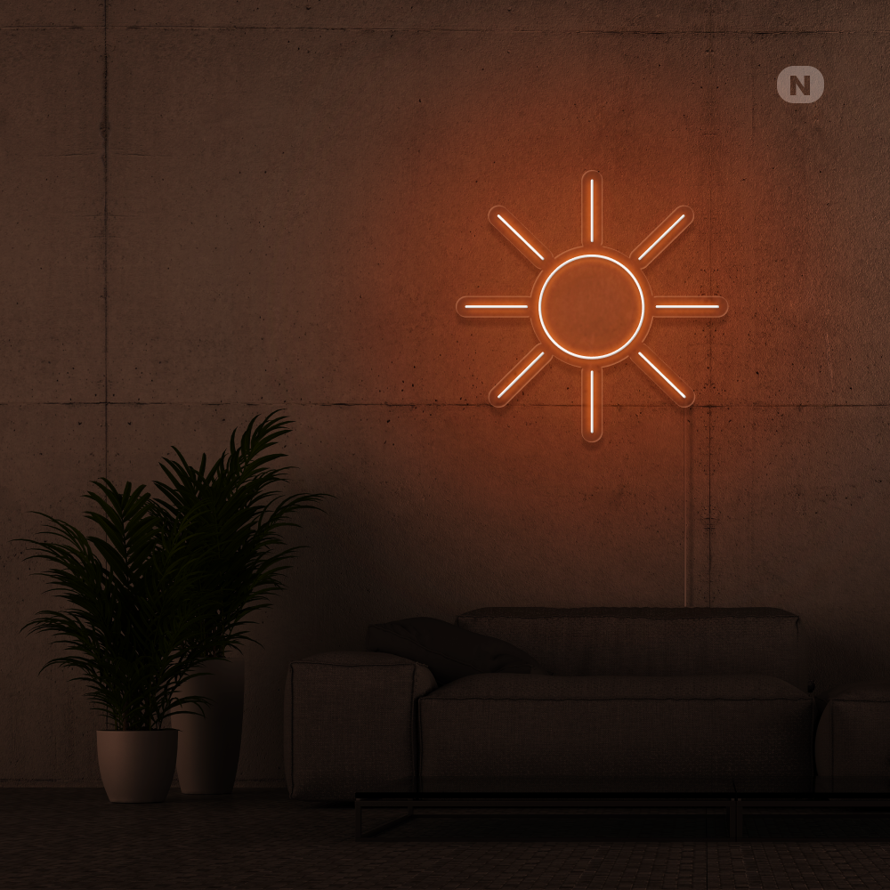 Neonskilt sol