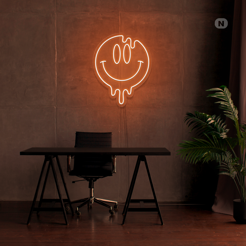 Neonskilt Smilende