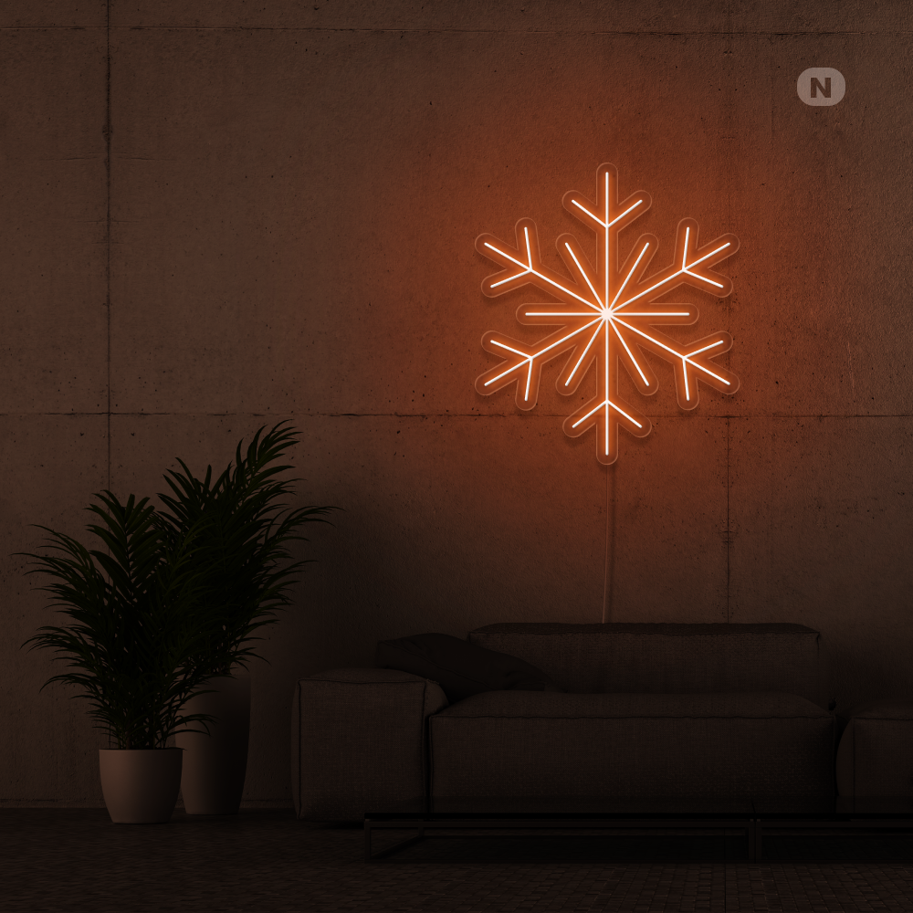 Neonskilt Snøflak