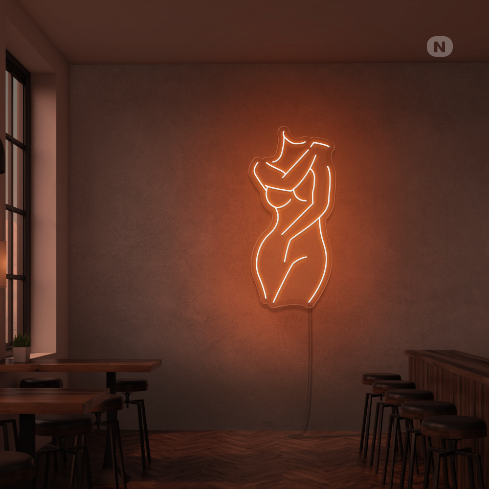 Neonskilt Sexy jente