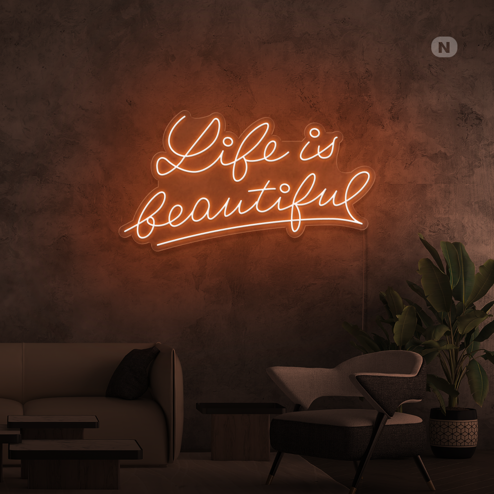 Neonskilt Life Quote 2