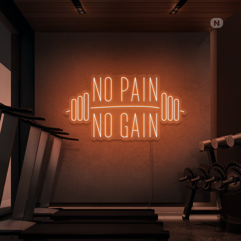 Neonskilt No Pain No Gain