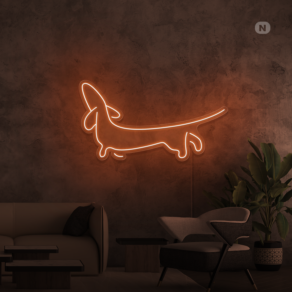 Neonskilt Dachshund