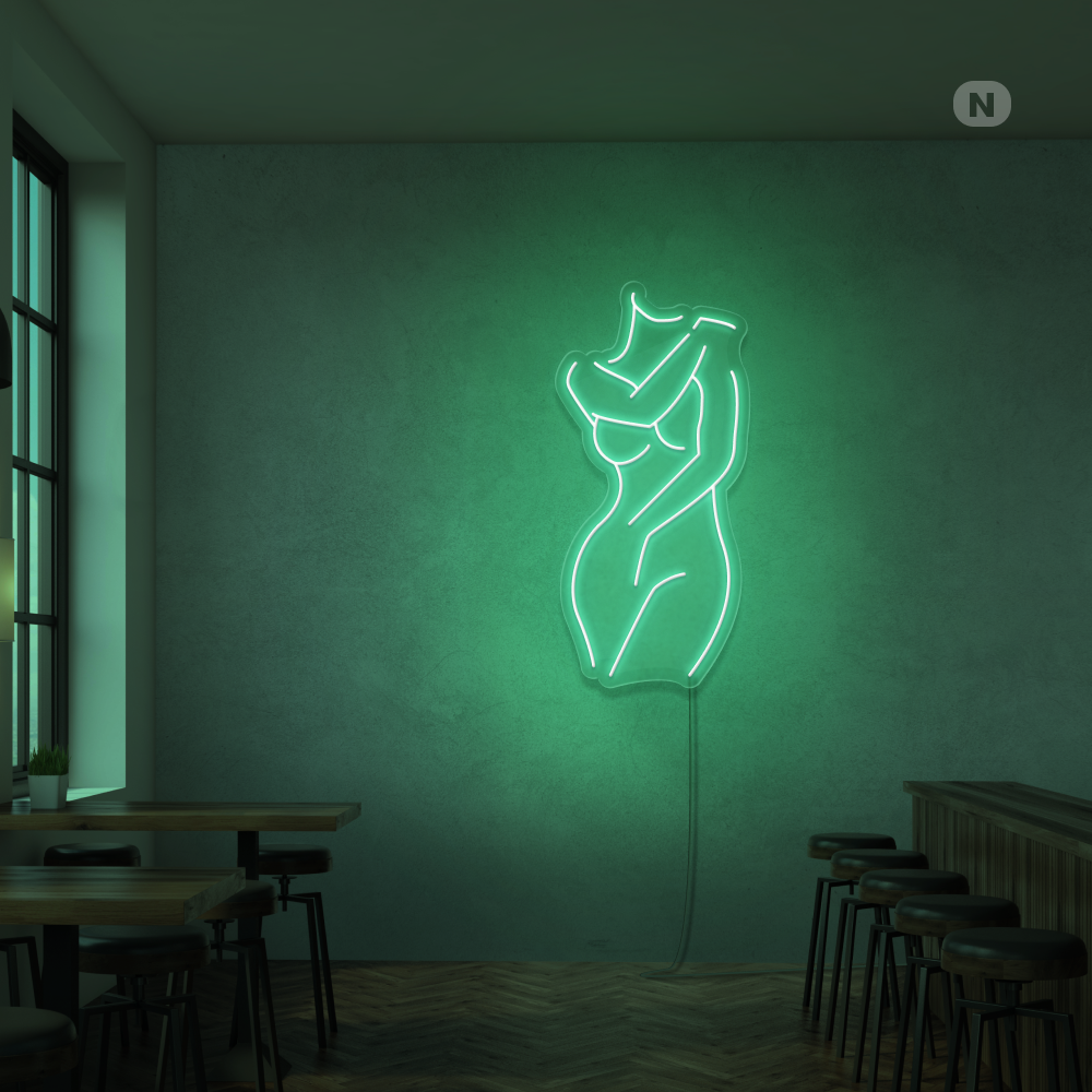 Neonskilt Sexy jente