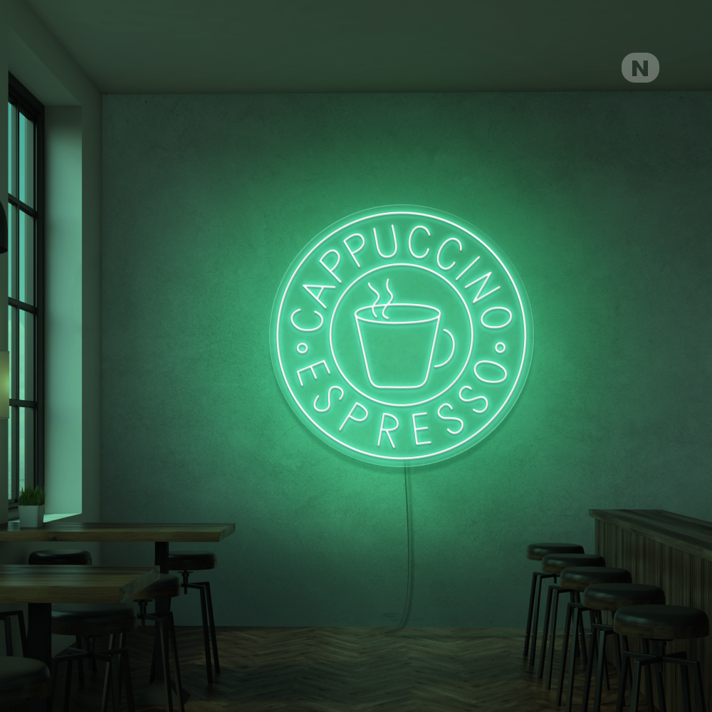 Neonskilt Cappucino espresso