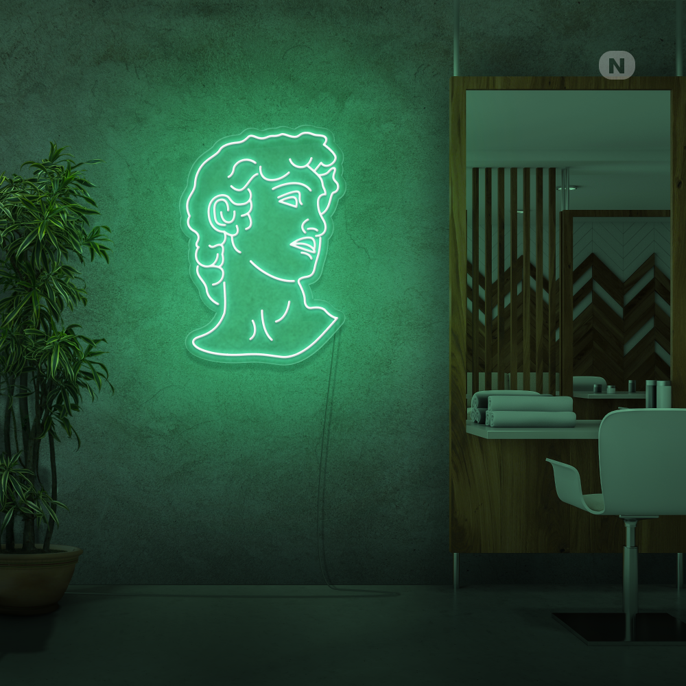 Neonskilt Michelangelo's David