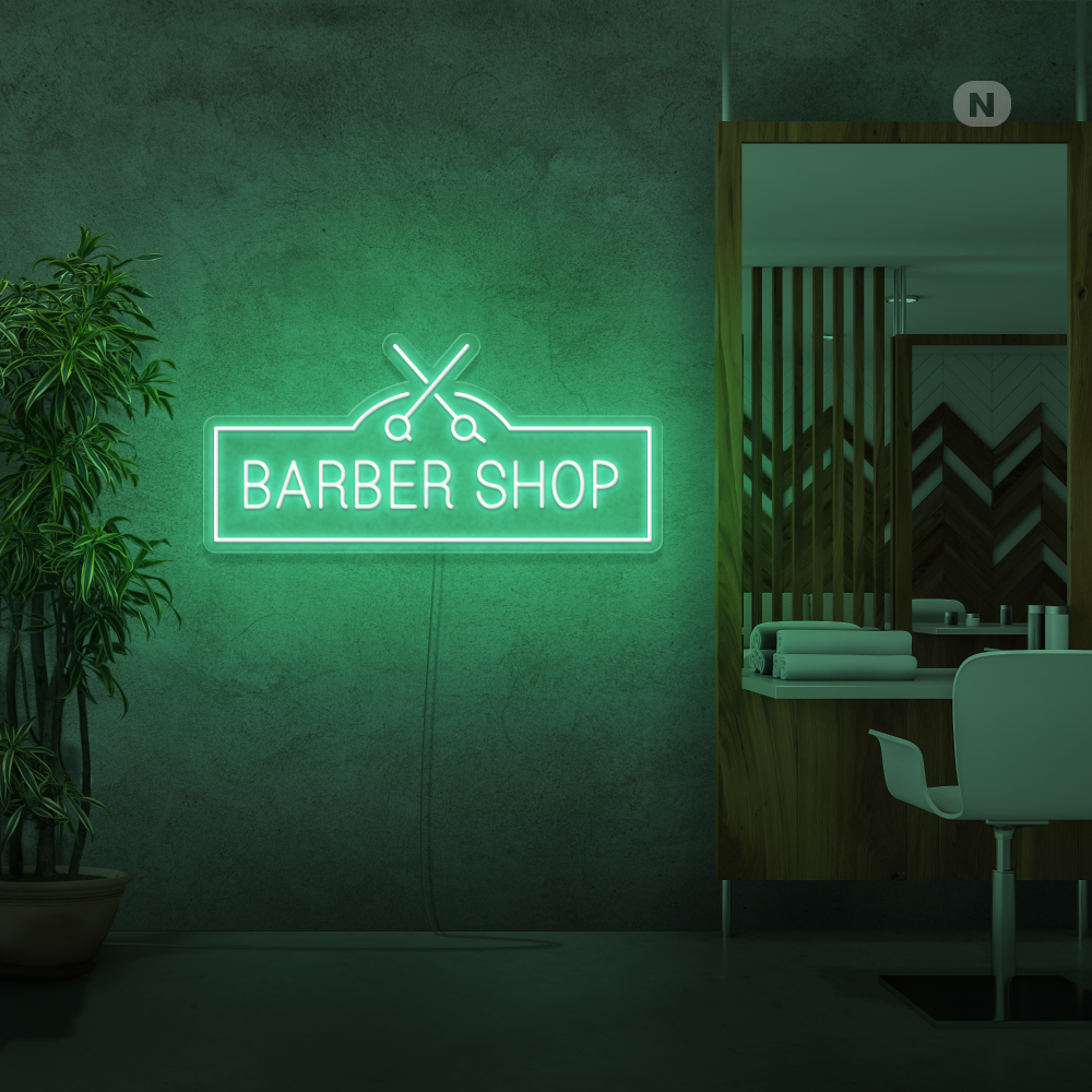 Neonskilt Barber Shop