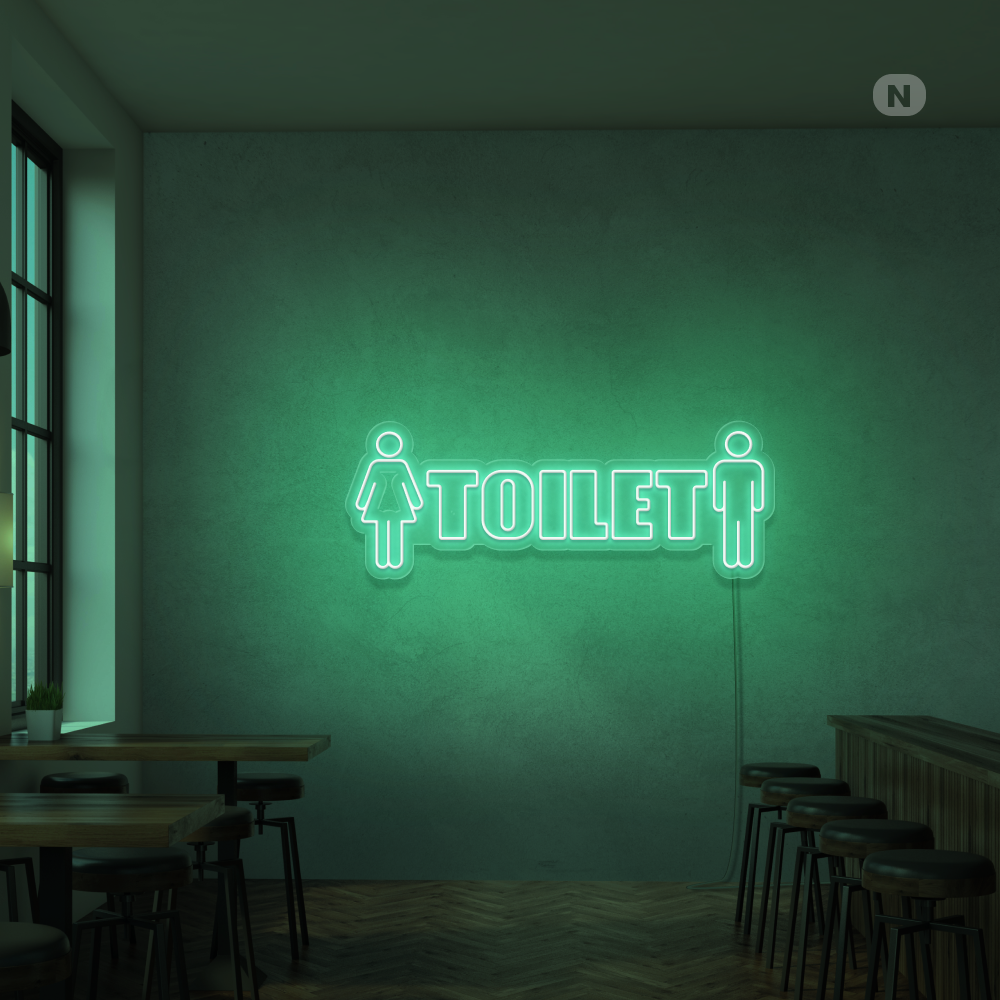 Neonskilt Toilet