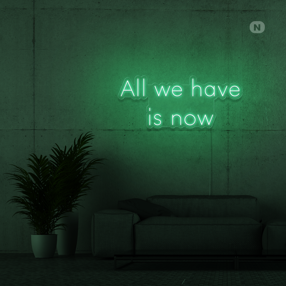 Neonskilt All we have is now
