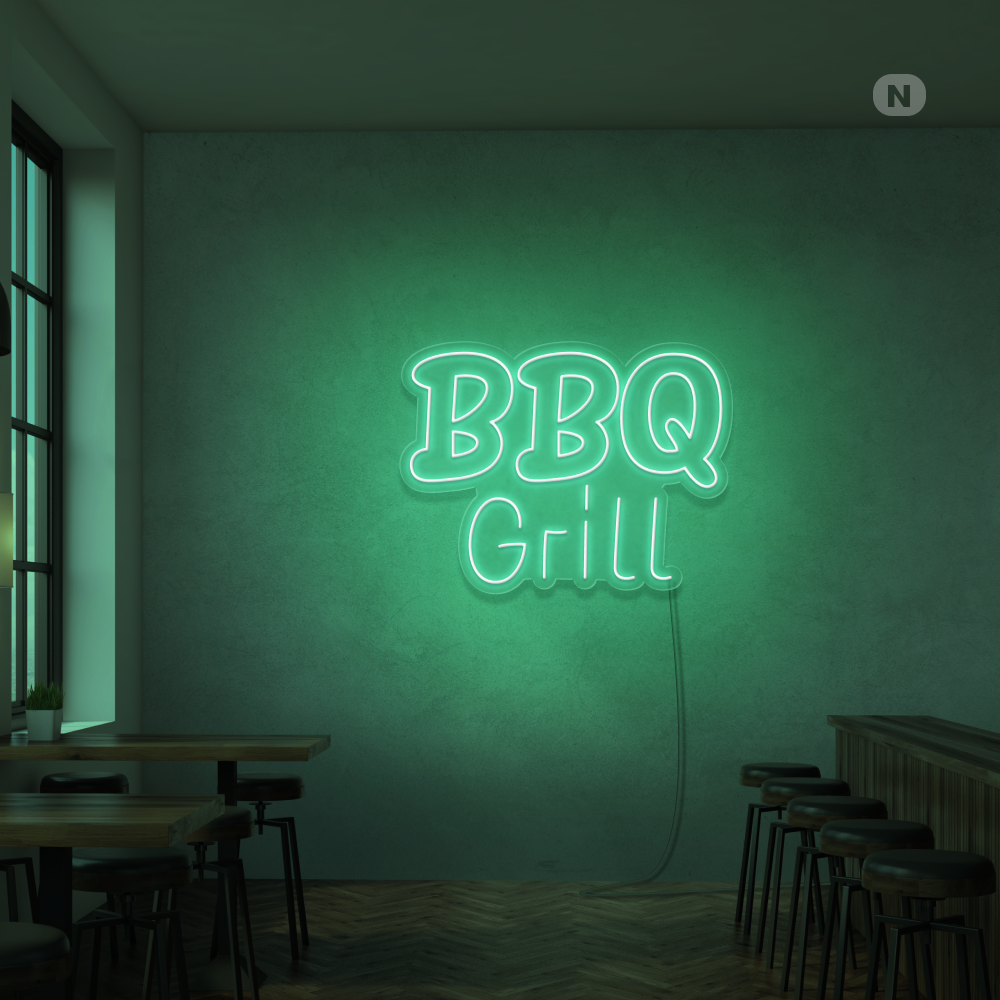 Neonskilt BBQ