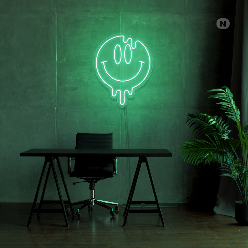 Neonskilt Smilende