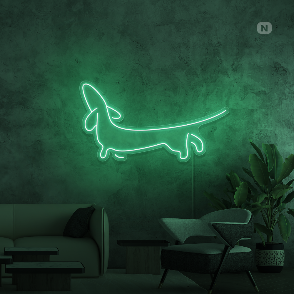 Neonskilt Dachshund