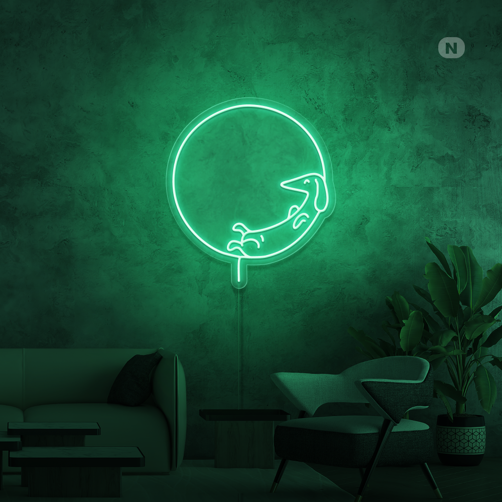 Neonskilt Sovende hund