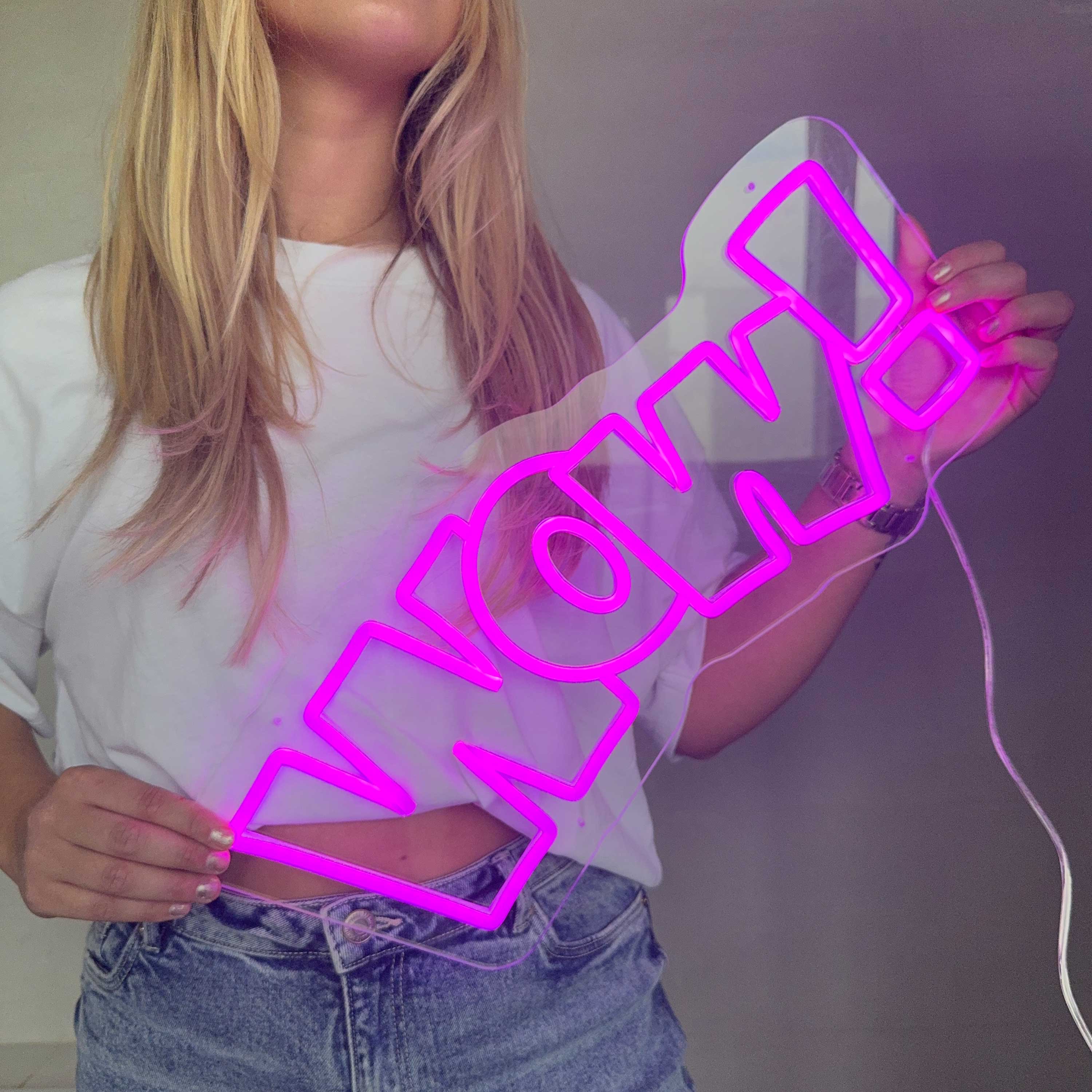 Neonskilt Wow!