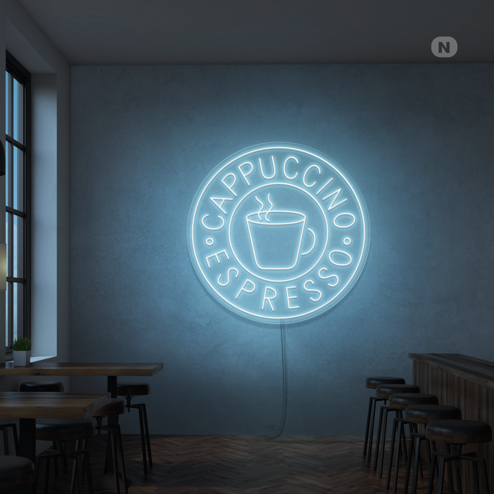 Neonskilt Cappucino espresso