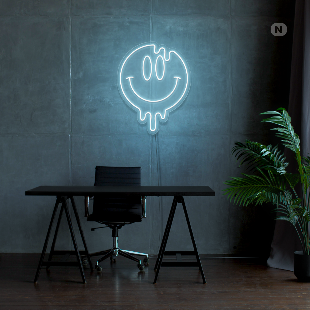 Neonskilt Smilende