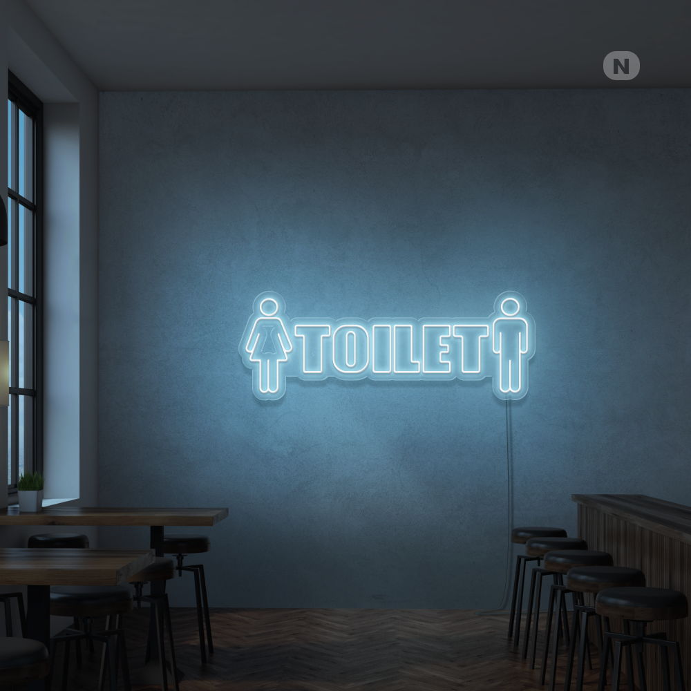 Neonskilt Toilet