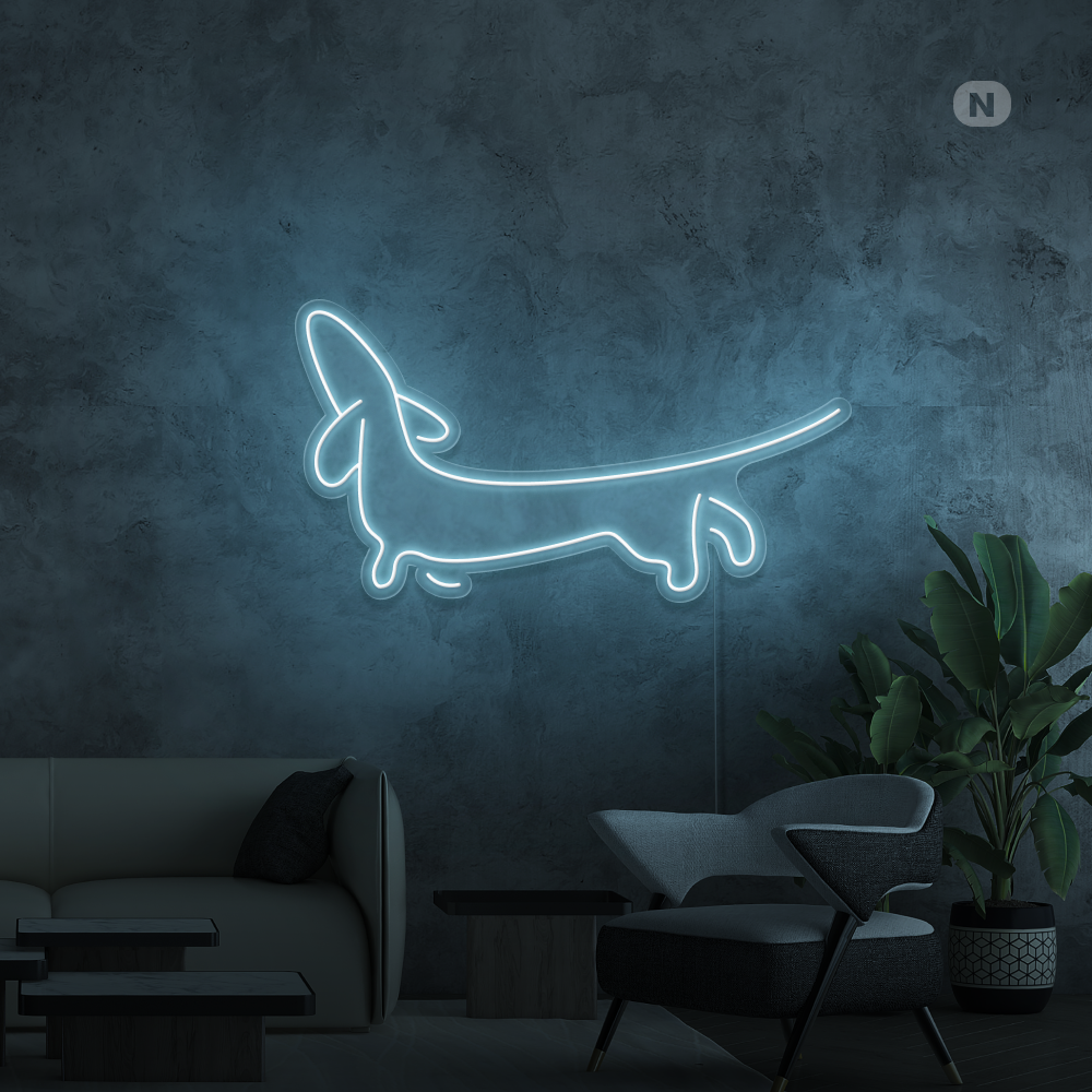 Neonskilt Dachshund