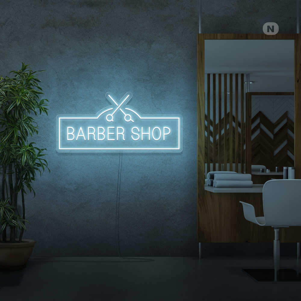 Neonskilt Barber Shop